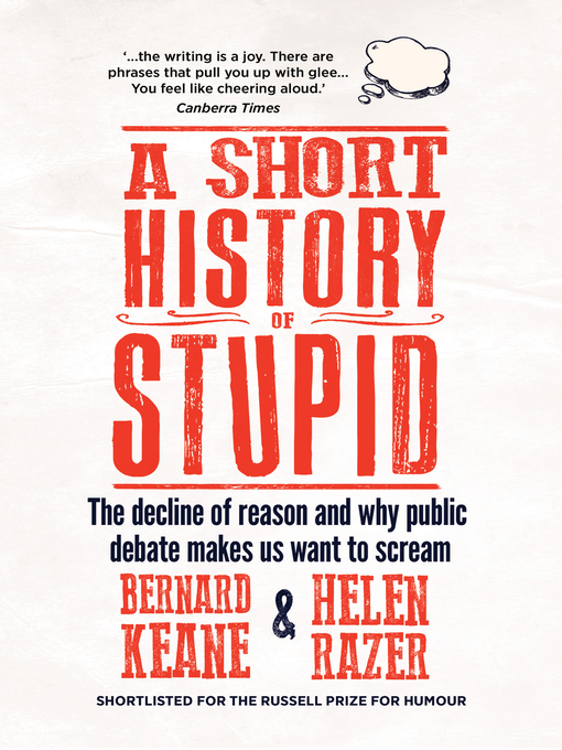 Title details for A Short History of Stupid by Helen Razer - Wait list
